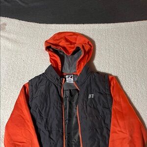 Russell Athletic Black and Orange Jacket